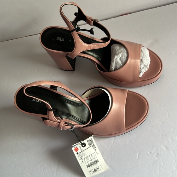ZARA Women’s Platform Leather Sandals - Picture 17 of 17